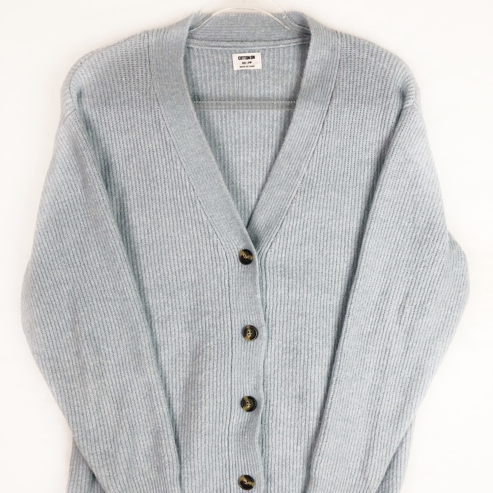 Cotton On Light Blue Long Cardigan